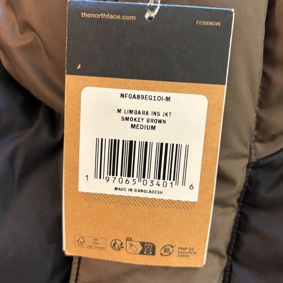 (New)The North Face Limbara Jacket / Smokey Brown - Picture 7 of 12